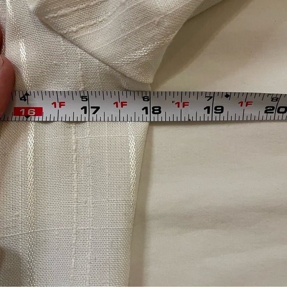 White Double-Breasted Blazer with Gold-Tone Accents - Picture 6 of 7